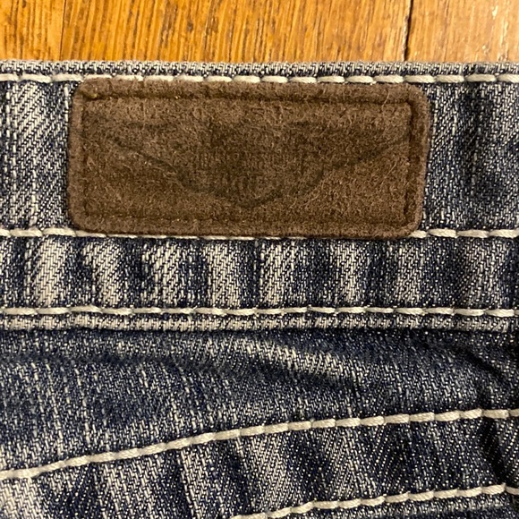 Harley Davidson Jeans Womens 10 Tall Denim Pants Boot Cut Flap Pockets 32”x31” - Picture 9 of 13